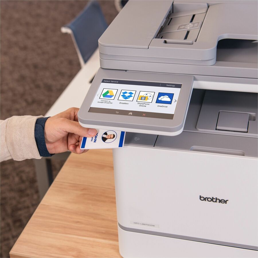 Copier/Printer/Scanner - 33 ppm Mono/33 ppm Color Print - 2400 x 600 dpi Print - Automatic Duplex Print - Gigabit Ethernet - Wireless LAN - Apple AirPrint, Mopria, Brother Mobile Connect, Wi-Fi Direct - USB