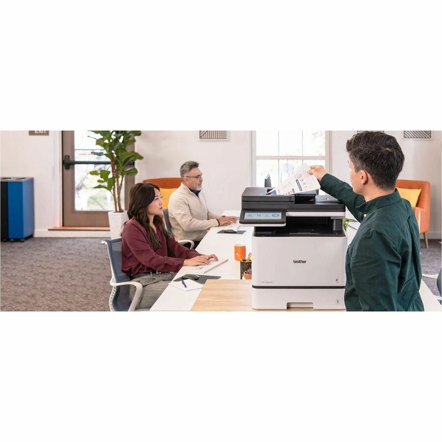 Copier/Printer/Scanner - 33 ppm Mono/33 ppm Color Print - 2400 x 600 dpi Print - Automatic Duplex Print - Gigabit Ethernet - Wireless LAN - Apple AirPrint, Mopria, Brother Mobile Connect, Wi-Fi Direct - USB