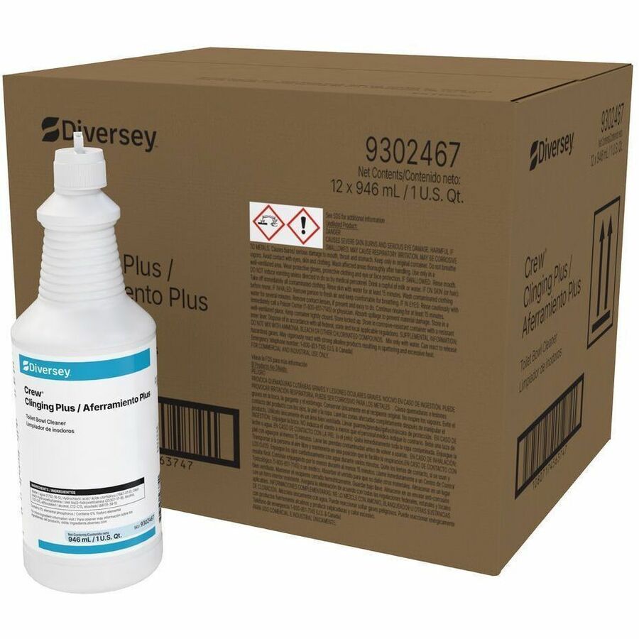 For Multipurpose - Ready-To-Use - Liquid - 32 fl oz (1 quart) - 1 to 2 pH - Acidic, Citrus Scent - Recommended For: Stain Remover, Odor Remover - Deodorize - Green - 12 / Carton