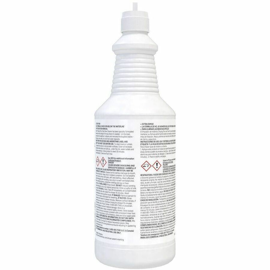 For Multipurpose - Ready-To-Use - Liquid - 32 fl oz (1 quart) - 1 to 2 pH - Acidic, Citrus Scent - Recommended For: Stain Remover, Odor Remover - Deodorize - Green - 12 / Carton