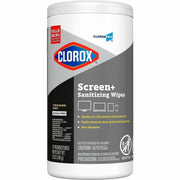 Clorox Screen + Sanitizing Wipes, Non-abrasive, Bleach-free, Anti-bacterial, Quick Drying, Smudge Resistant, White, 1 Each