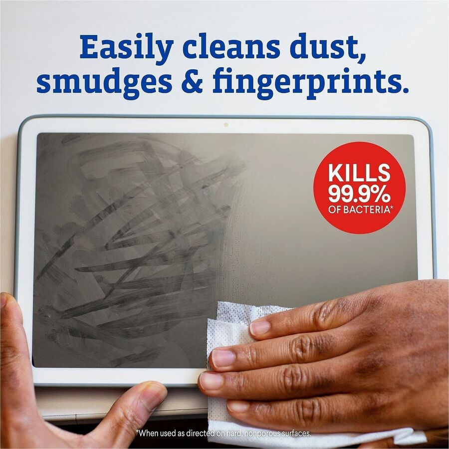 Clorox Screen + Sanitizing Wipes, Non-abrasive, Bleach-free, Anti-bacterial, Quick Drying, Smudge Resistant, White, 1 Each