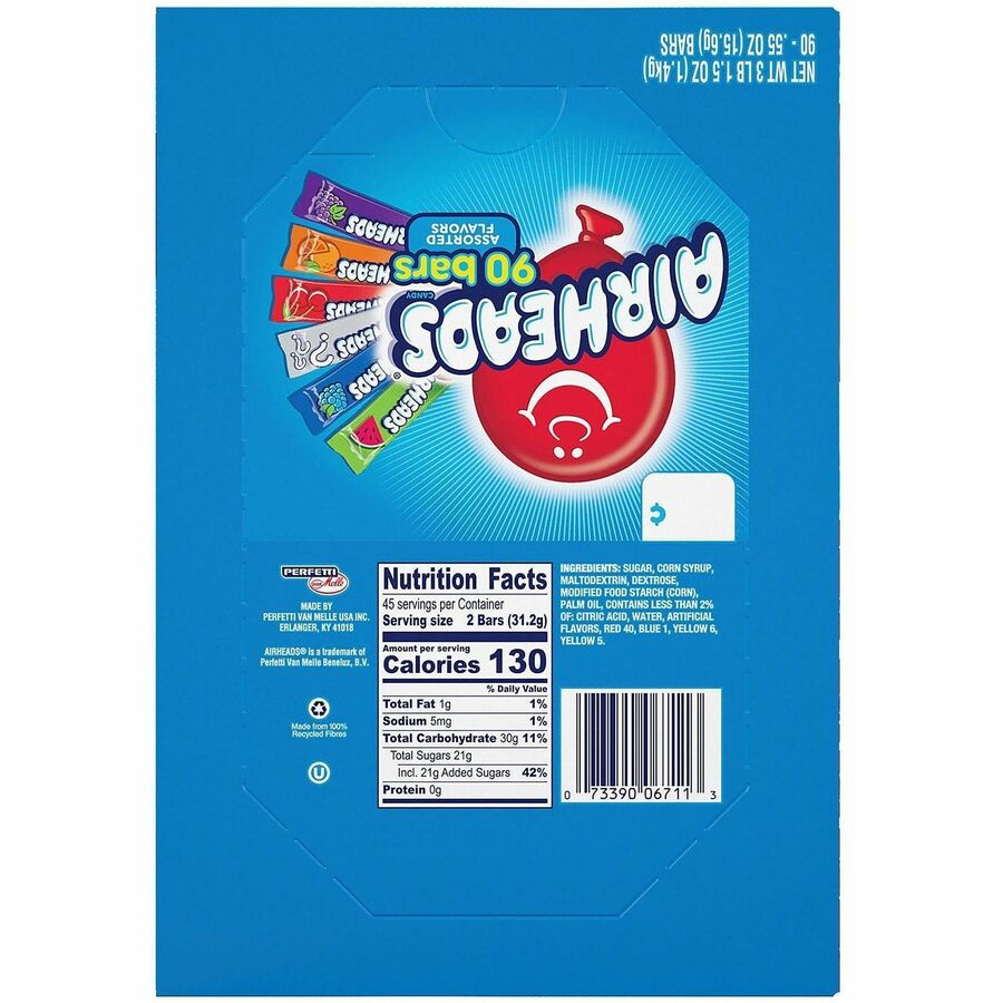 Orange, Blue Raspberry, Cherry, Watermelon, Grape - 90 /Bag - 1 Carton