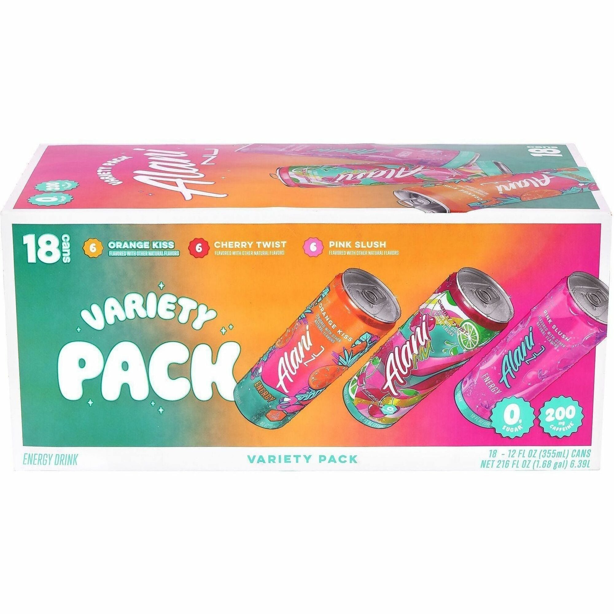 Sugar Free - 12 fl oz (355 mL) - Cherry Slush, Cosmic Stardust, Berry Blaze - 18/Carton - 1 Carton