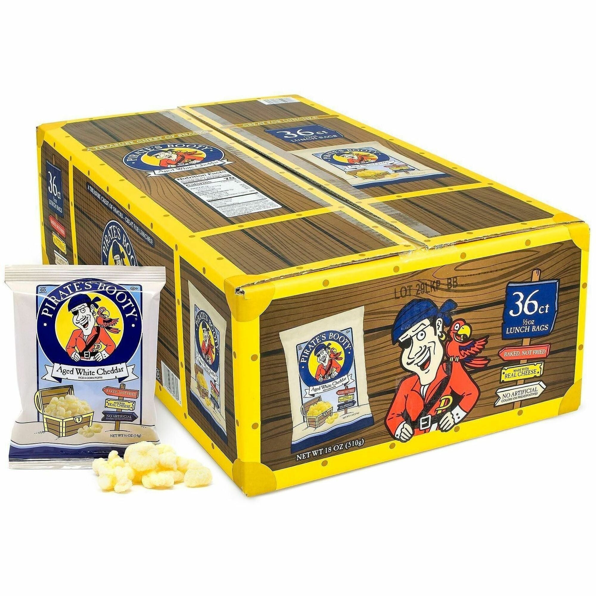 Gluten-free, No Artificial Color - Rice, Corn, White Cheddar - 72/Bag - 2 / Carton