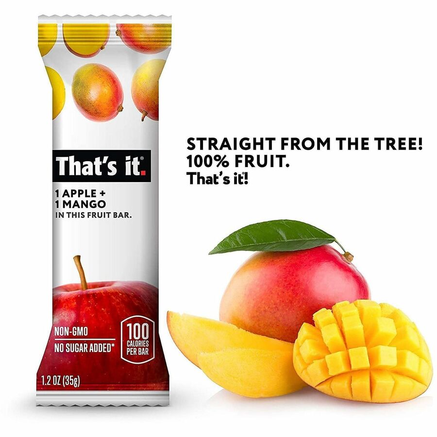 Allergen-free, Soy-free, Gluten-free - Apple, Mango - 12/Bag - 1 Carton
