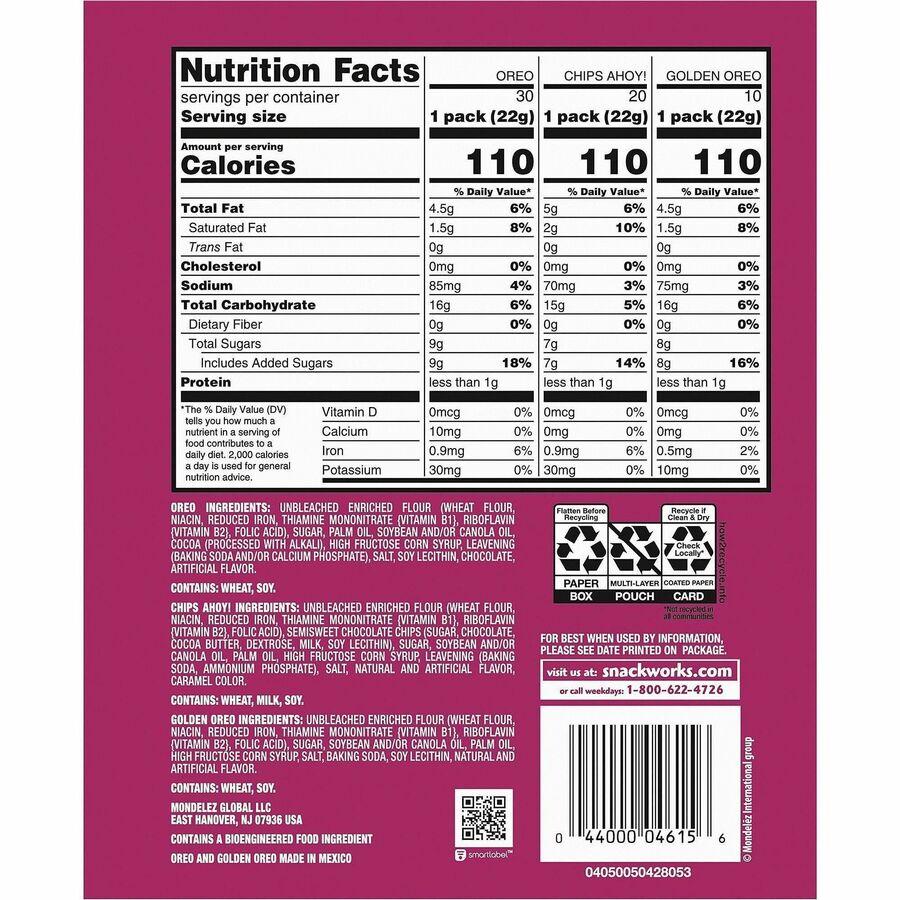 Individually Wrapped - Assorted - 0.77 oz - 60/Bag - 1 Carton