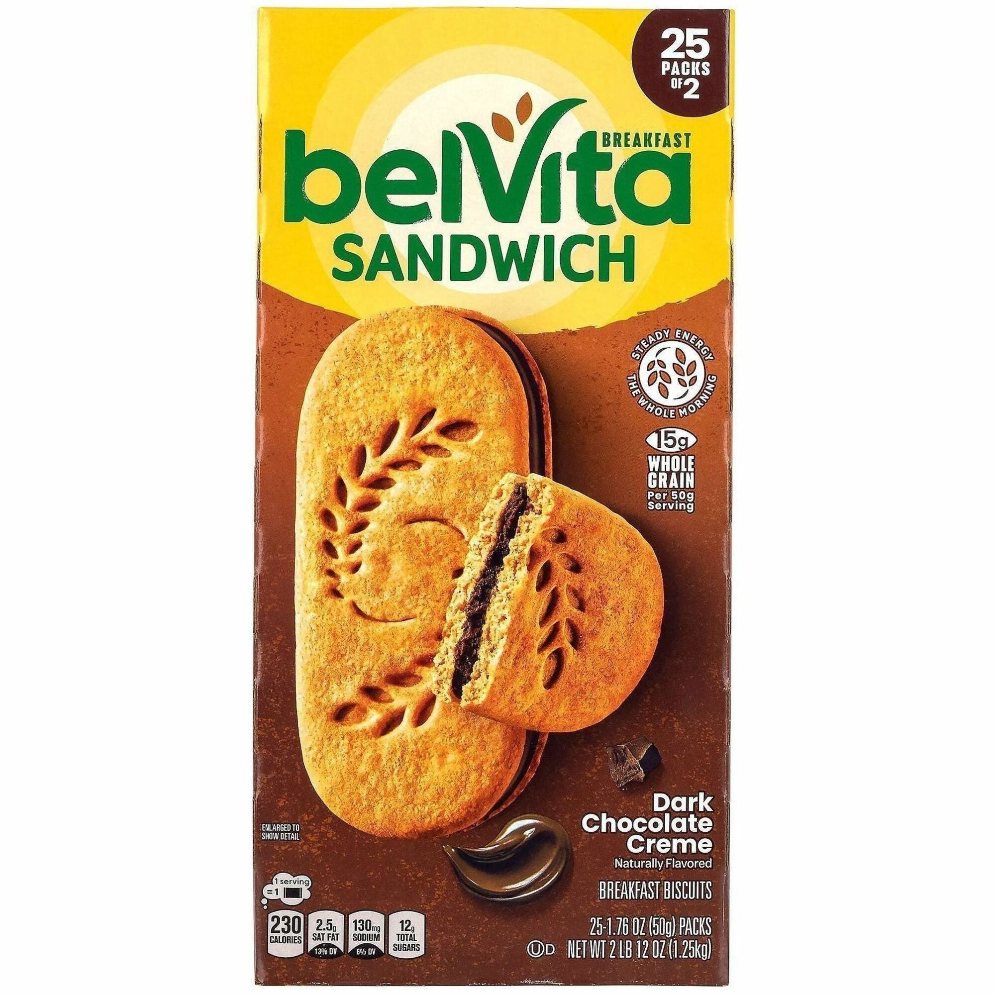 Individually Wrapped - Dark Chocolate Creme - 1.76 oz - 25/Bag - 1 Carton