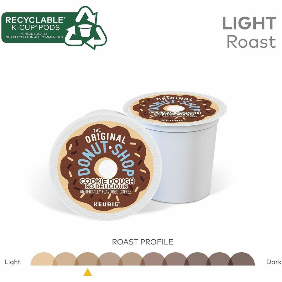 Light - 24 K-Cup - K-Cup, Pod - Cookie Dough So Delicious - Kosher - 4 / Carton