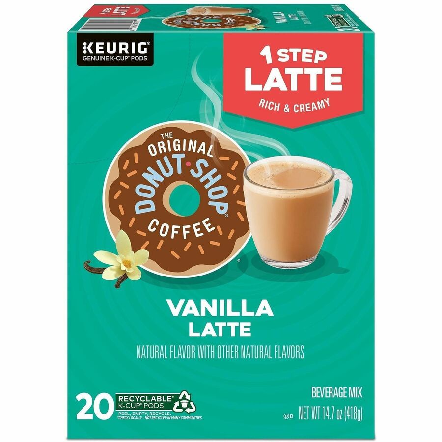 Diedrich K-Cup TODS 1-Step Latte K-Cups - 20 K-Cup - K-Cup - Columbian, Vanilla - 20 / Carton