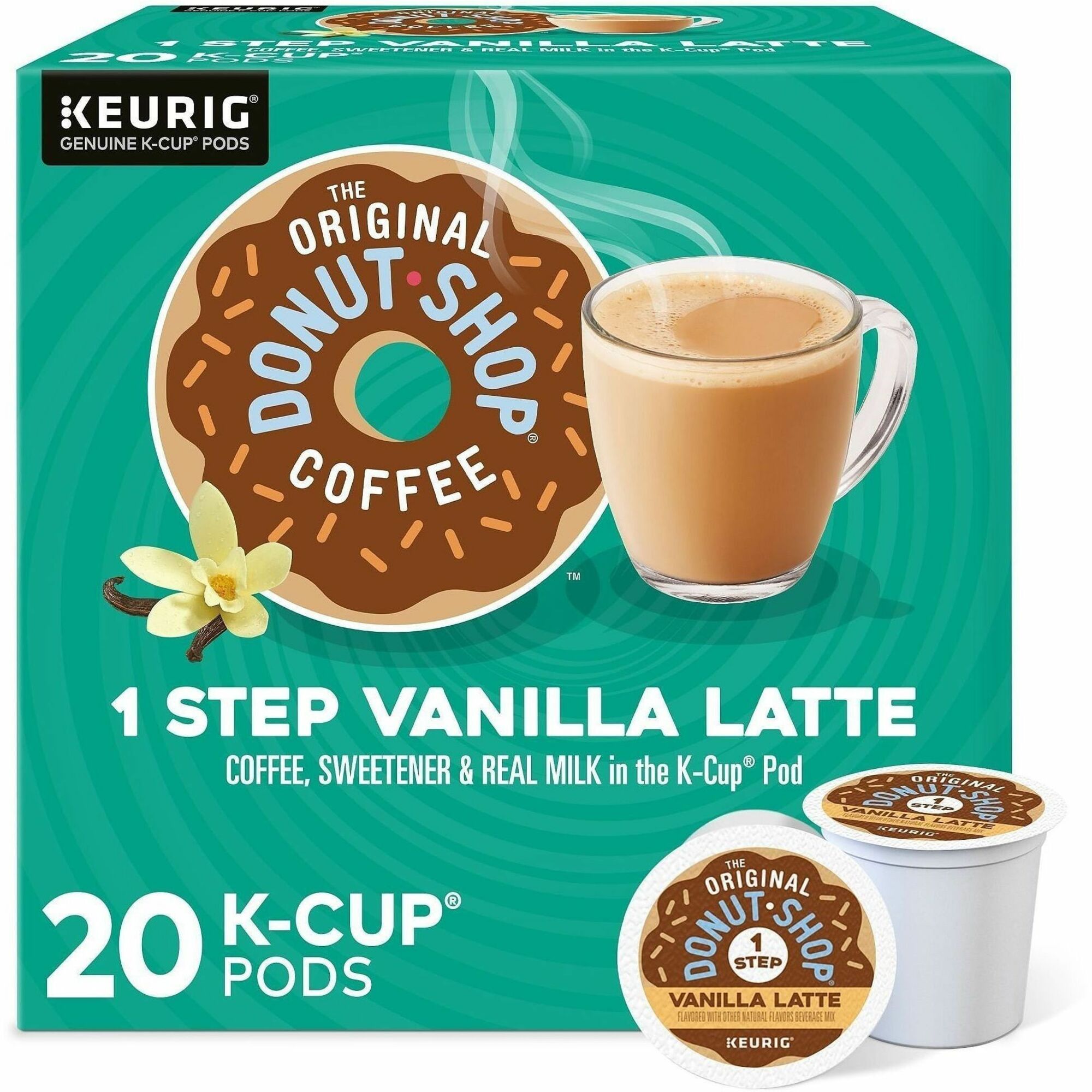 Diedrich K-Cup TODS 1-Step Latte K-Cups - 20 K-Cup - K-Cup - Columbian, Vanilla - 20 / Carton