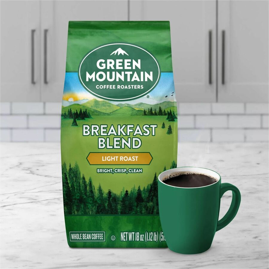 Light - Whole Bean, Bag - Breakfast Blend - Kosher - 6 / Carton