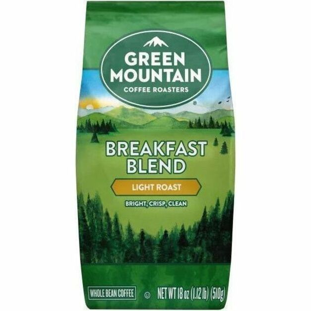 Light - Whole Bean, Bag - Breakfast Blend - Kosher - 6 / Carton