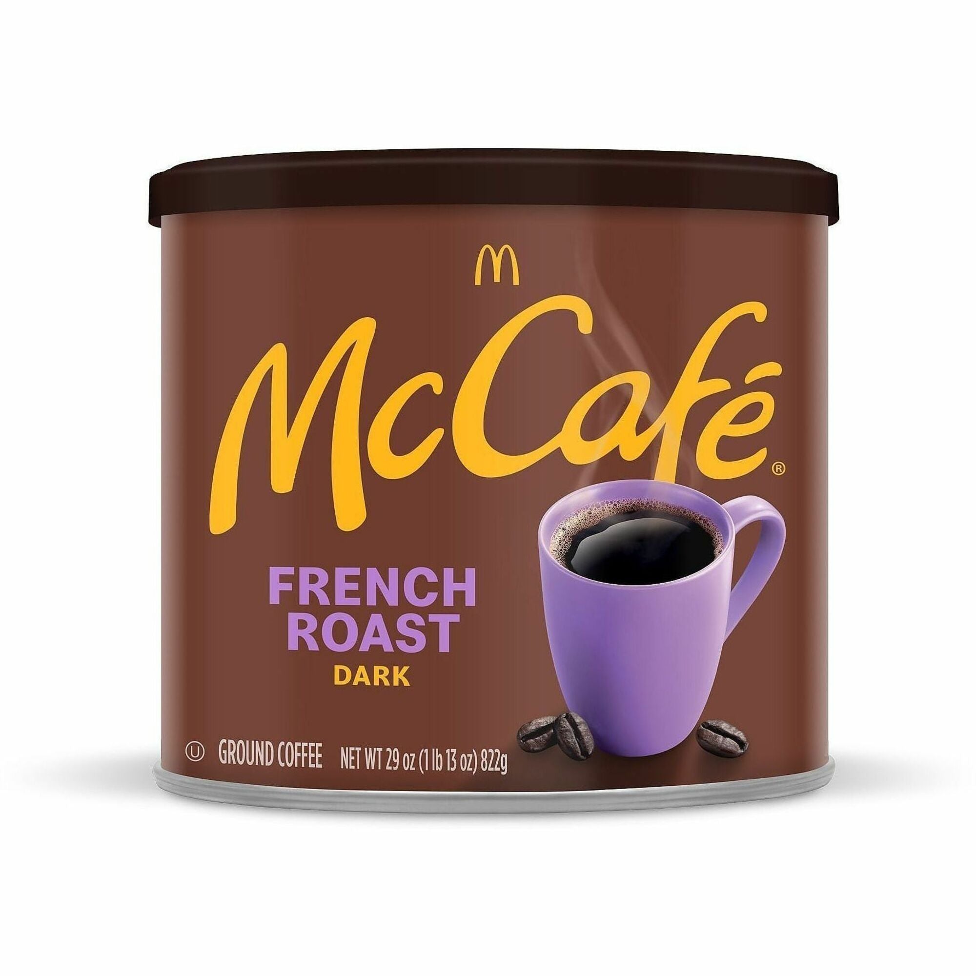 French/Dark - Ground, Can - French Roast - Kosher - 6 / Carton