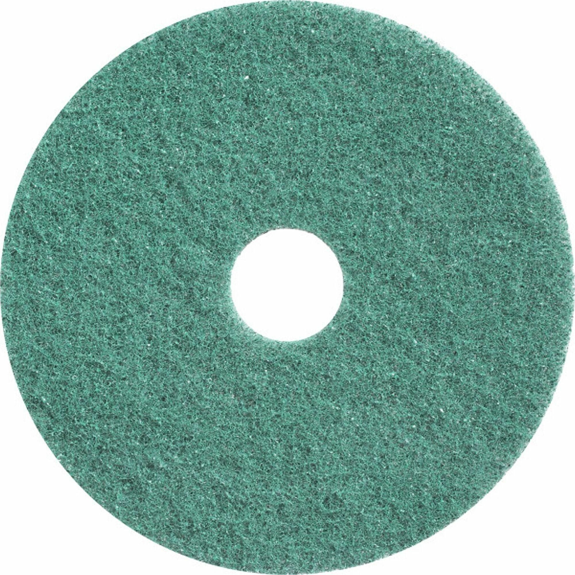TASKI Twister Diamond Floor Pads - Round - 14" Diameter - Cleaning, Polishing, Floor - Green - 2 / Pack