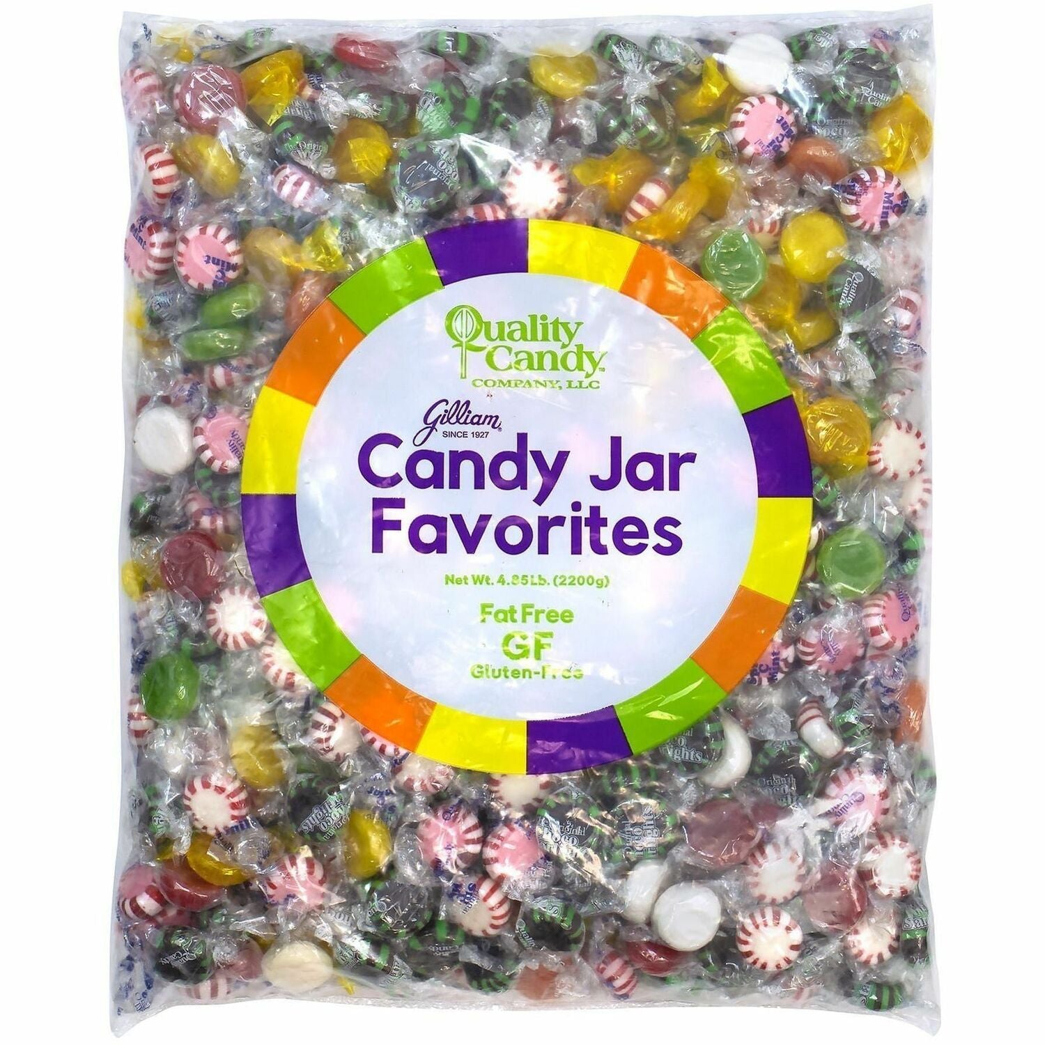 Mint, Starlight Peppermint, Chocolate, Pineapple, Butterscotch, Watermelon, Mango, Coconut - Individually Wrapped - 5 lb - 1 Carton