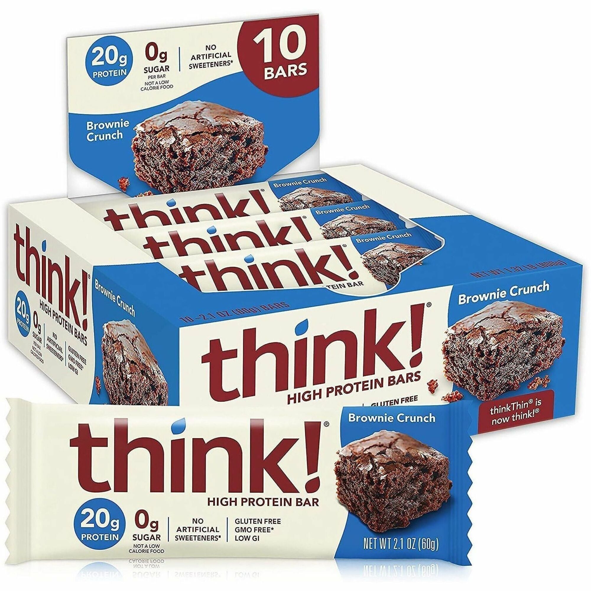 Gluten-free, Low Glycemic - Brownie Crunch - 10/Bag - 1 Carton