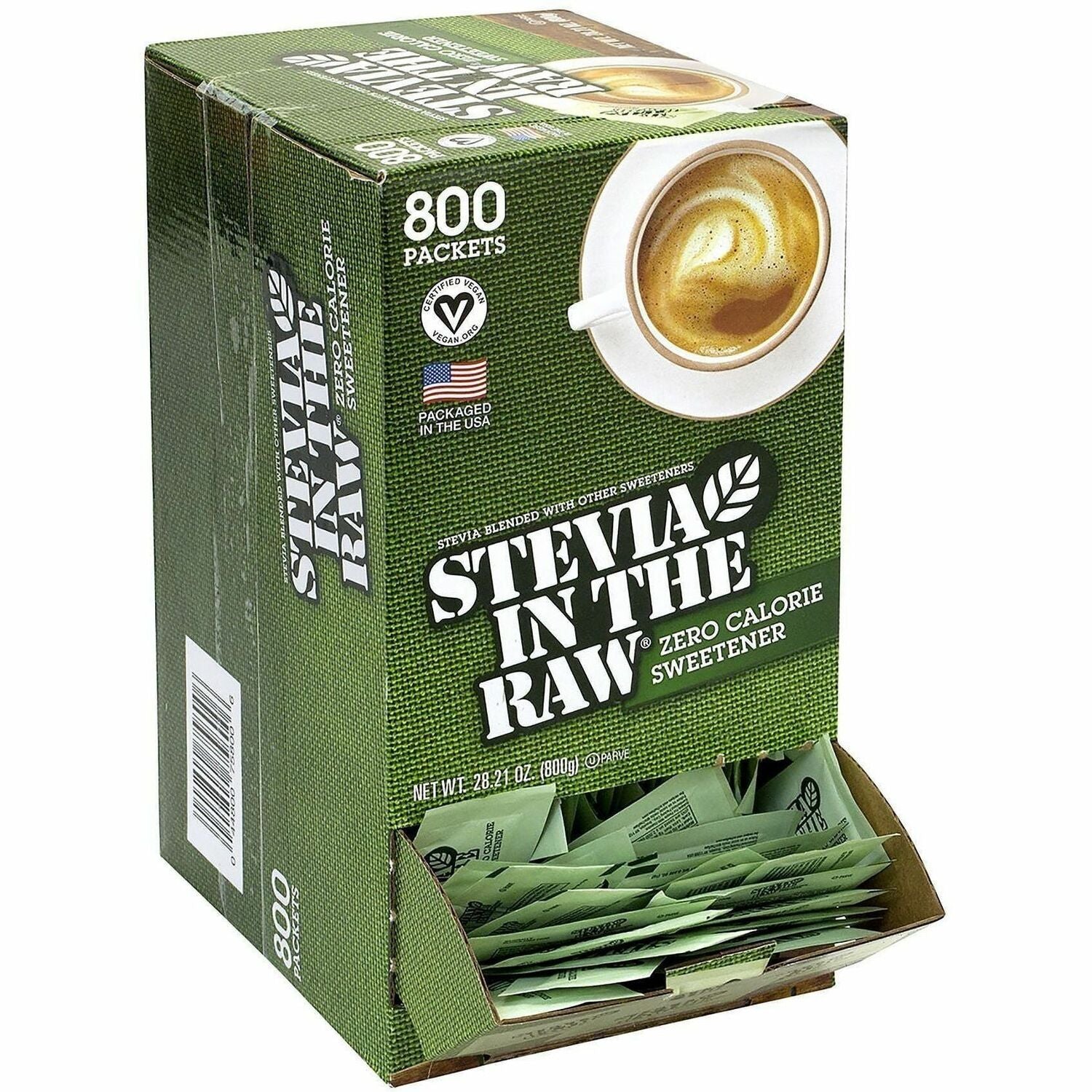 Stevia Flavor - Natural Sweetener - 800/Bag - 1 Carton