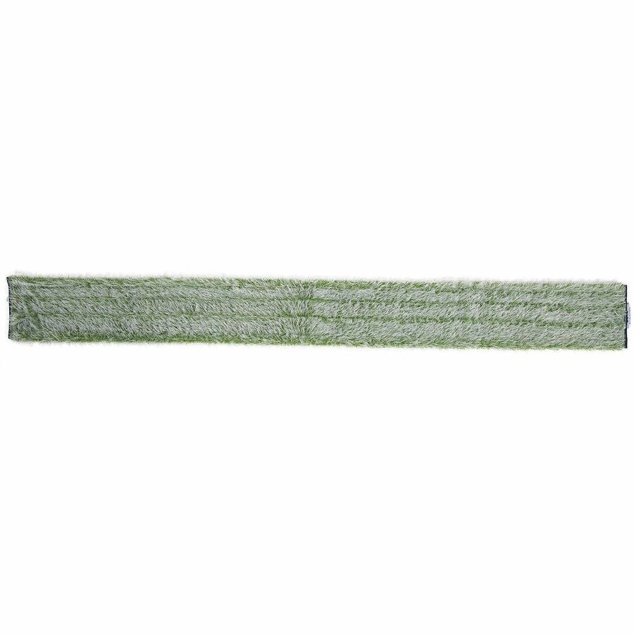 Diversey SuperCourt Microfiber Dusting Pads, 60" x 5", Green, Washable & Reusable, 5 Pack