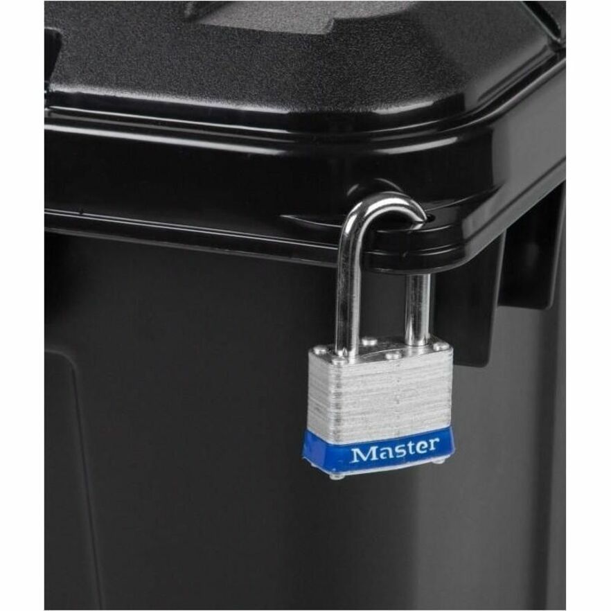 Heavy-Duty Stackable Storage Container, 20.5 gal, 30"L x 16"W x 15.3"H, 75 lb Capacity, Buckle-Latch Lid, Polypropylene, Black/Green