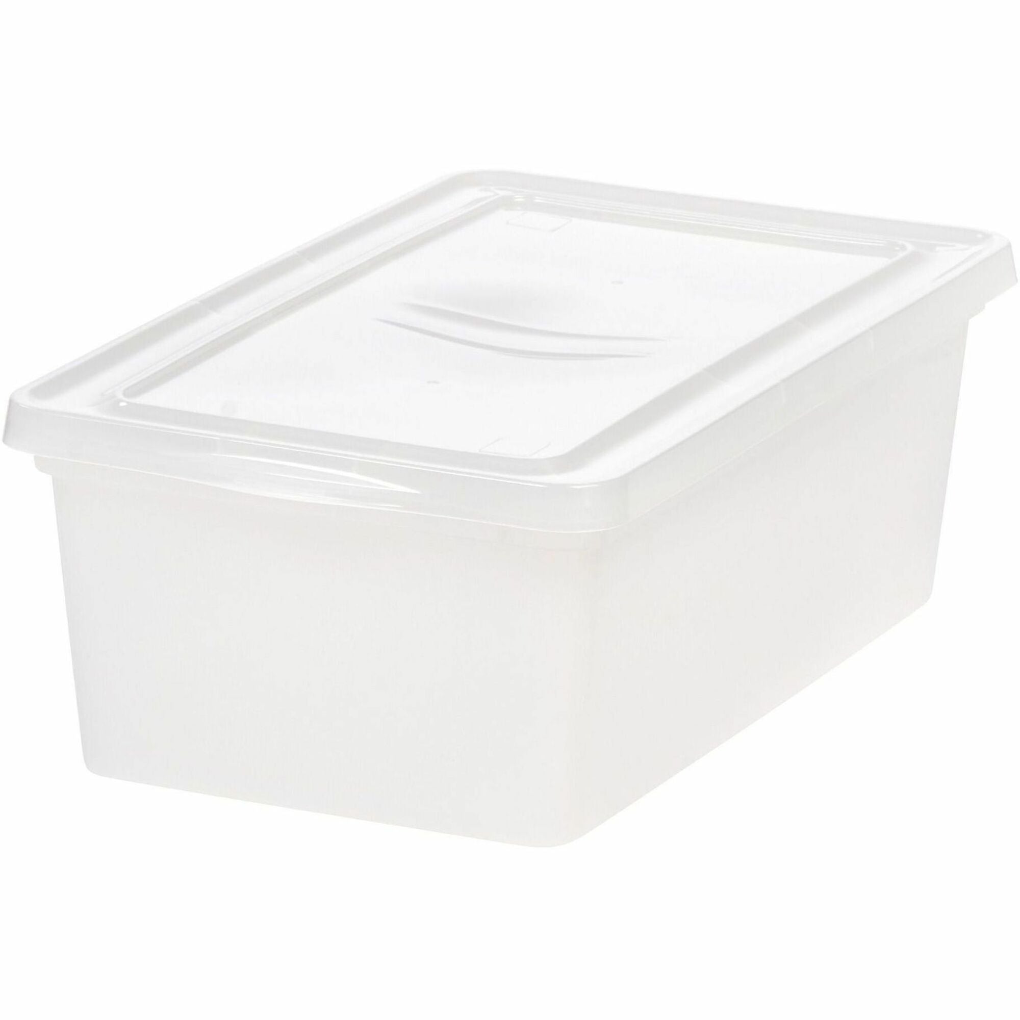 External Dimensions: 14.3" Length x 8.3" Width x 4.9" Height - 1.50 gal - Lid Closure - Stackable - For Toy, School Supplies - 1 Each