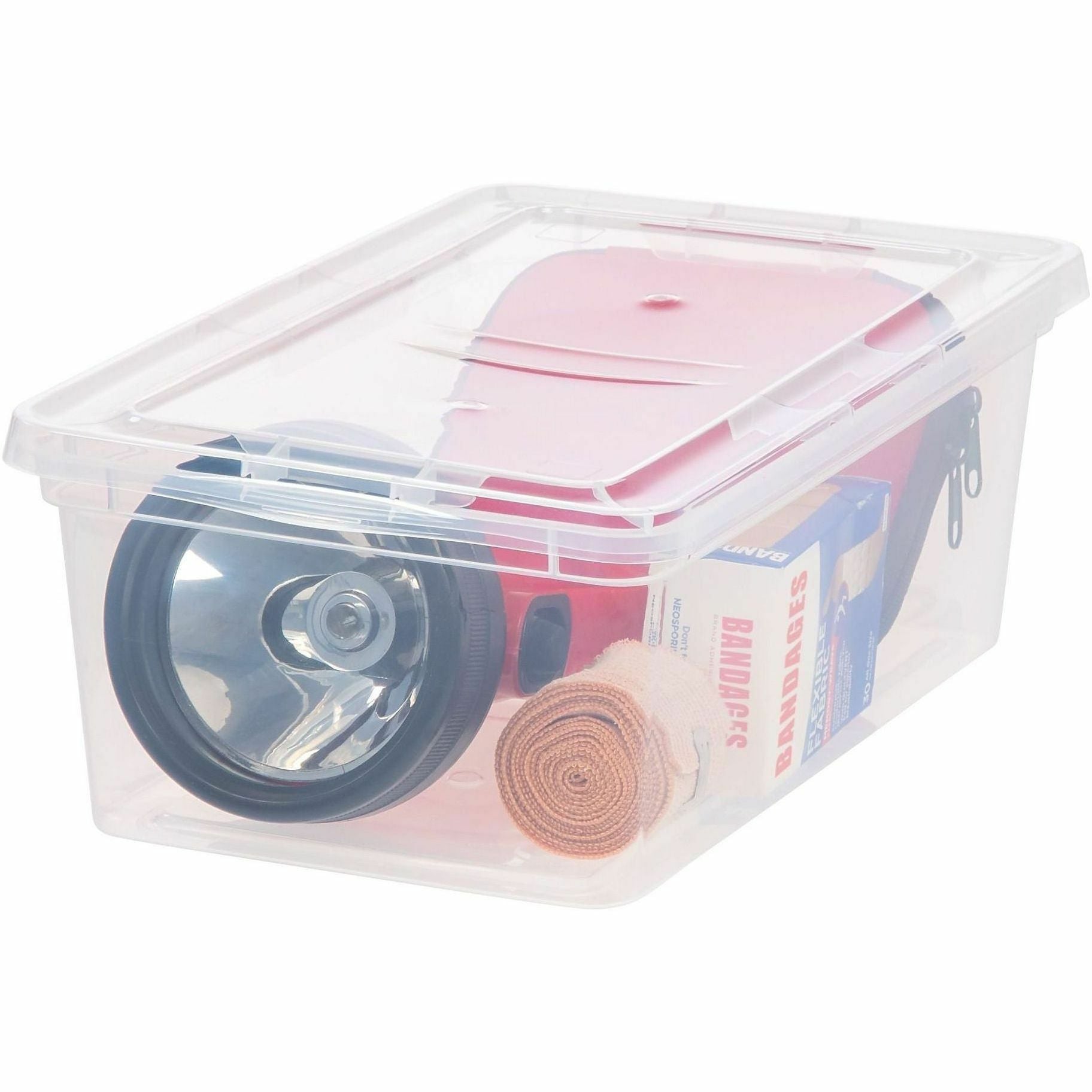 External Dimensions: 14.3" Length x 8.3" Width x 4.9" Height - 1.50 gal - Lid Closure - Stackable - For Toy, School Supplies - 1 Each