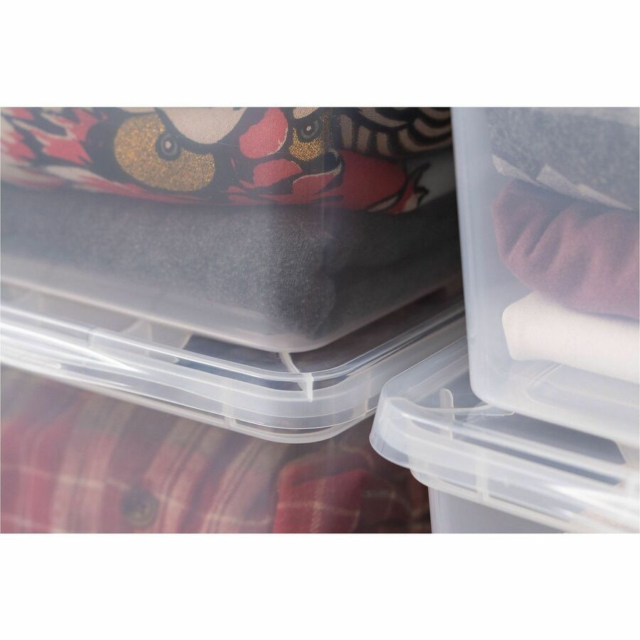 External Dimensions: 14.3" Length x 8.3" Width x 4.9" Height - 1.50 gal - Lid Closure - Stackable - For Toy, School Supplies - 1 Each