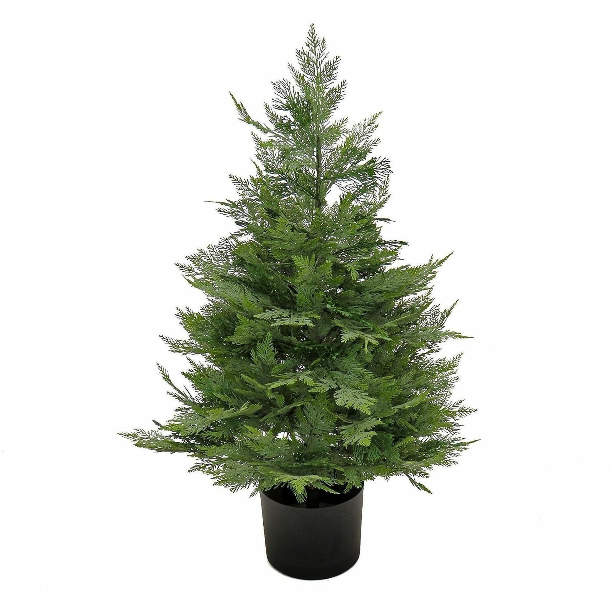 National Tree Cypress Topiary Tree, 3' Tall, Artificial, Green, 1 Each