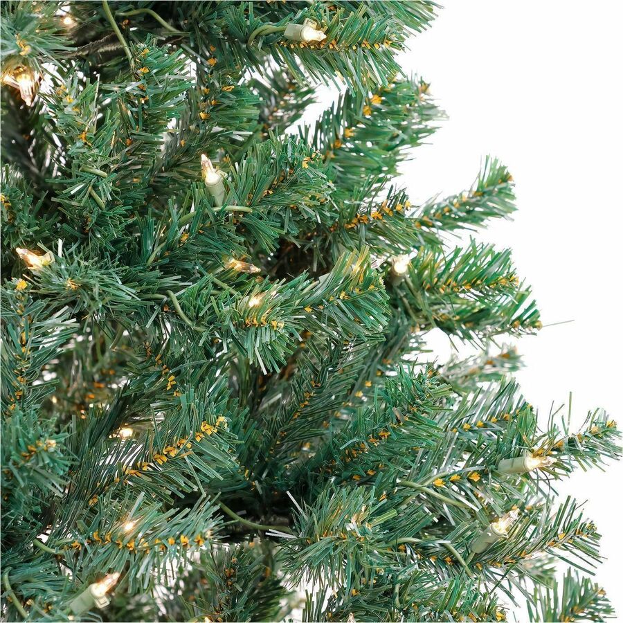 National Tree Acacia Pre-Lit Christmas Tree, 6 ft, Green, 300 Clear Lights, Includes 1 Tree with Sturdy Metal Stand