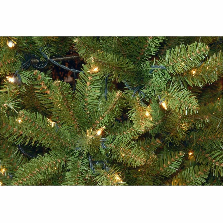 National Tree Kingswood Fir Slim Pencil Christmas Tree, 9 ft, Green, Pre-strung Clear Lights, Includes Sturdy Metal Stand, 1 Each