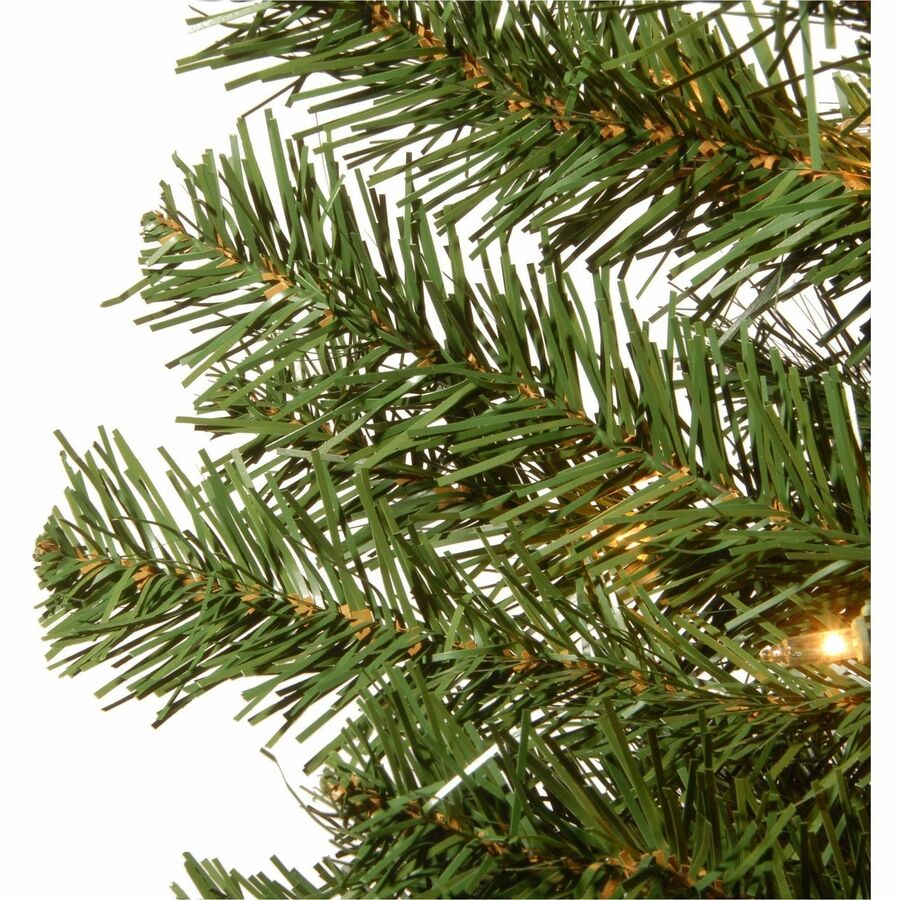 National Tree Montclair Spruce Christmas Tree, 4 ft, Green, Pre-Lit with 50 Clear Lights, Includes Decorative Urn Base, 1 Each