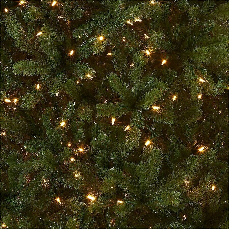 National Tree Downswept Douglas Fir Christmas Tree, 90" Height, 59" Width, Green, 750 Dual Color LED Lights, 1 Each