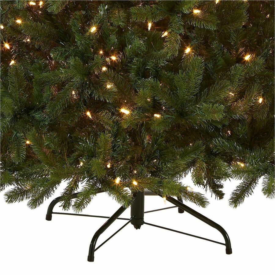 National Tree Downswept Douglas Fir Christmas Tree, 90" Height, 59" Width, Green, 750 Dual Color LED Lights, 1 Each