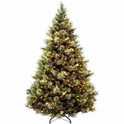National Tree Carolina Pine Pre-Lit Christmas Tree, 6.5 ft, Green, 650 Clear Lights, 1 Each
