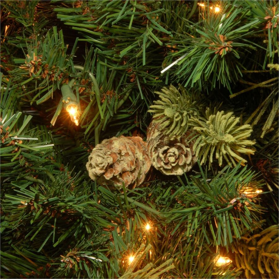 National Tree Carolina Pine Pre-Lit Christmas Tree, 6.5 ft, Green, 650 Clear Lights, 1 Each