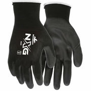 MCR Safety 9669 NXG Gloves, X-Large, Black, Polyurethane, Touchscreen Capable, Ergonomic, Fatigue-Free, 1 Dozen