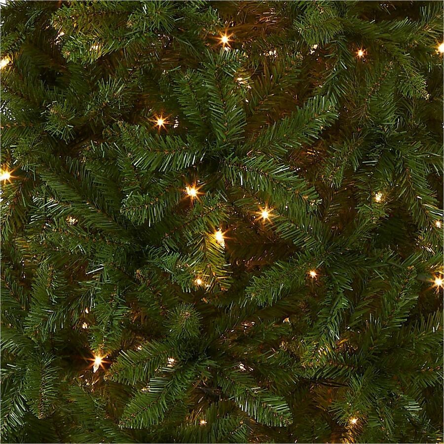 National Tree Kingswood Fir Slim Pencil Christmas Tree, Green, 78" Height x 28" Width, Pre-strung Clear Lights, Includes Sturdy Metal Stand, 1 Each