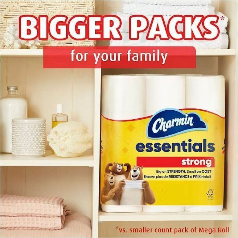 1 Ply - Mega - White - 18 / Carton