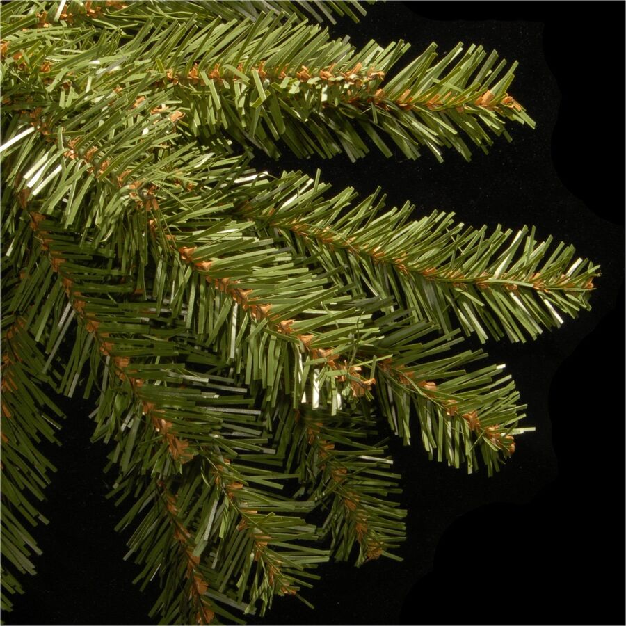 National Tree Dunhill Fir Christmas Tree, 78" Height x 53" Width, Green with Multicolor LED Lights, Includes 1 Tree, Metal Stand, Spare Bulbs and Fuses