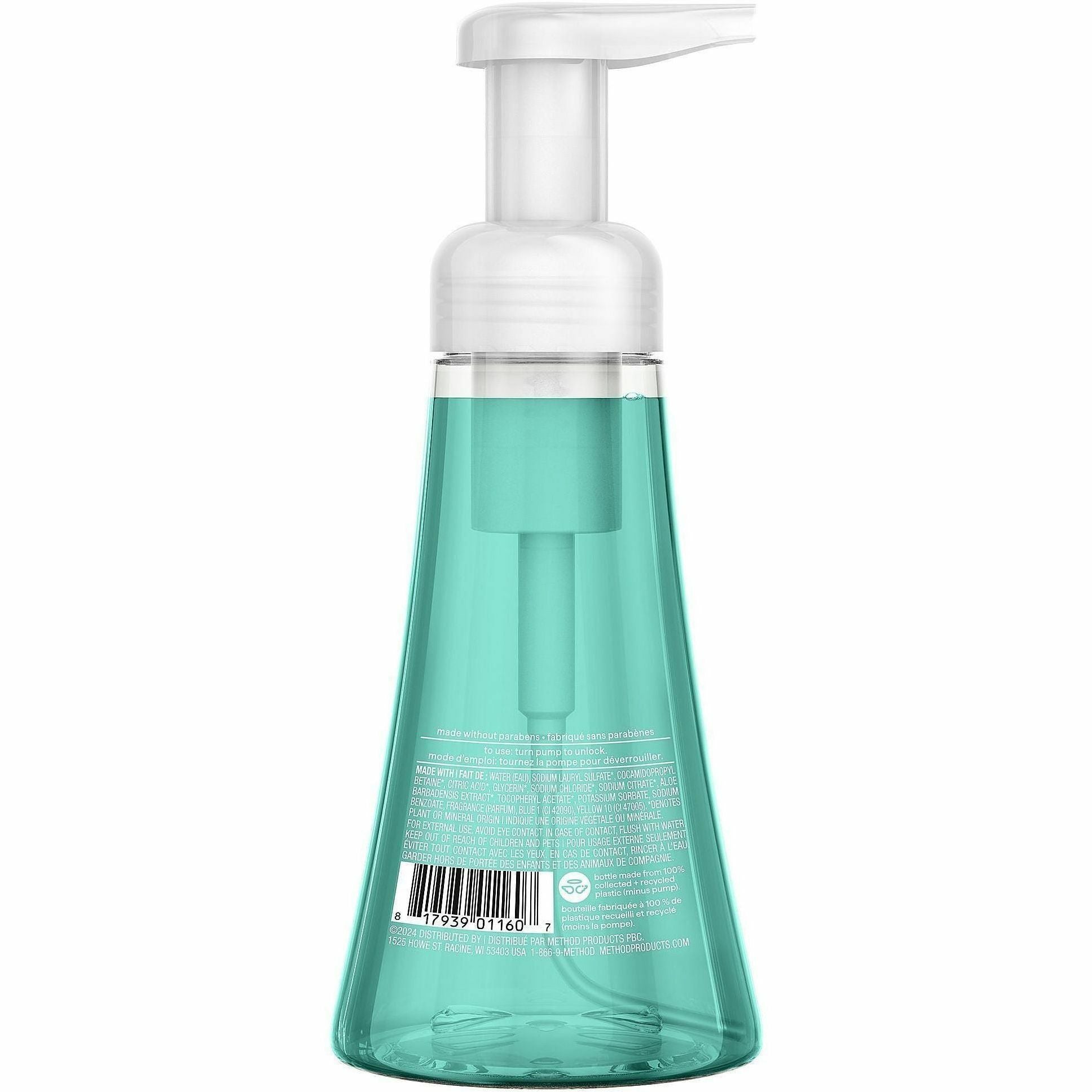 Method Waterfall Foaming Hand Wash, Waterfall Scent, 10 fl oz, Blue, Cruelty-free, Paraben-free, Phthalate-free, 1 Each