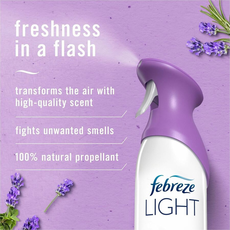 Febreze Air Effects Air Freshener Spray, Lavender Scent, 8.8 fl oz, 6/Carton