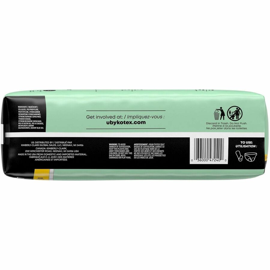 Maxi - Regular Absorbency, Anti-leak, Chlorine-free, Fragrance-free, Hypoallergenic, Pesticide-free, Latex-free - 48 / Pack