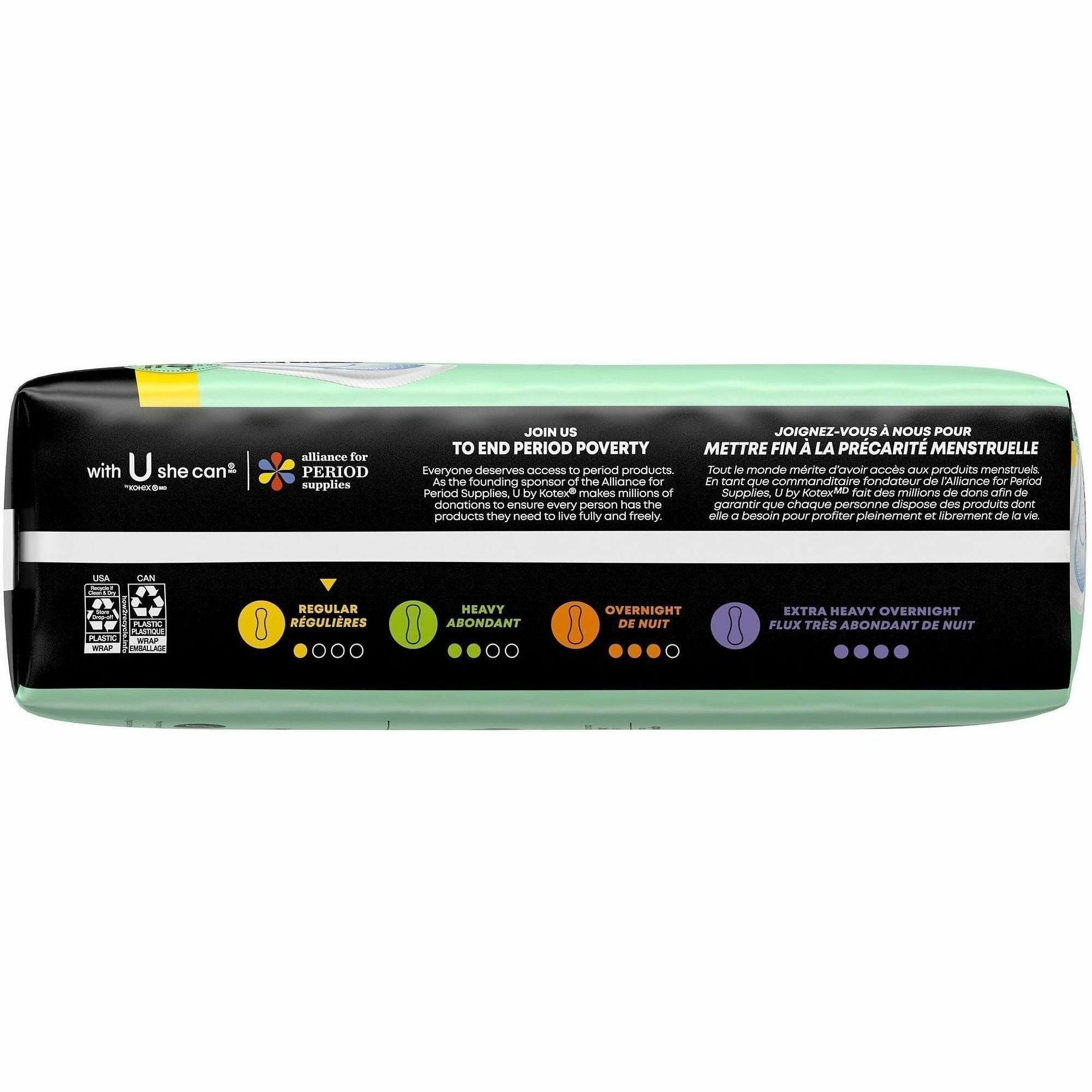 Maxi - Regular Absorbency, Anti-leak, Chlorine-free, Fragrance-free, Hypoallergenic, Pesticide-free, Latex-free - 48 / Pack