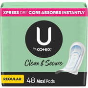 Maxi - Regular Absorbency, Anti-leak, Chlorine-free, Fragrance-free, Hypoallergenic, Pesticide-free, Latex-free - 48 / Pack