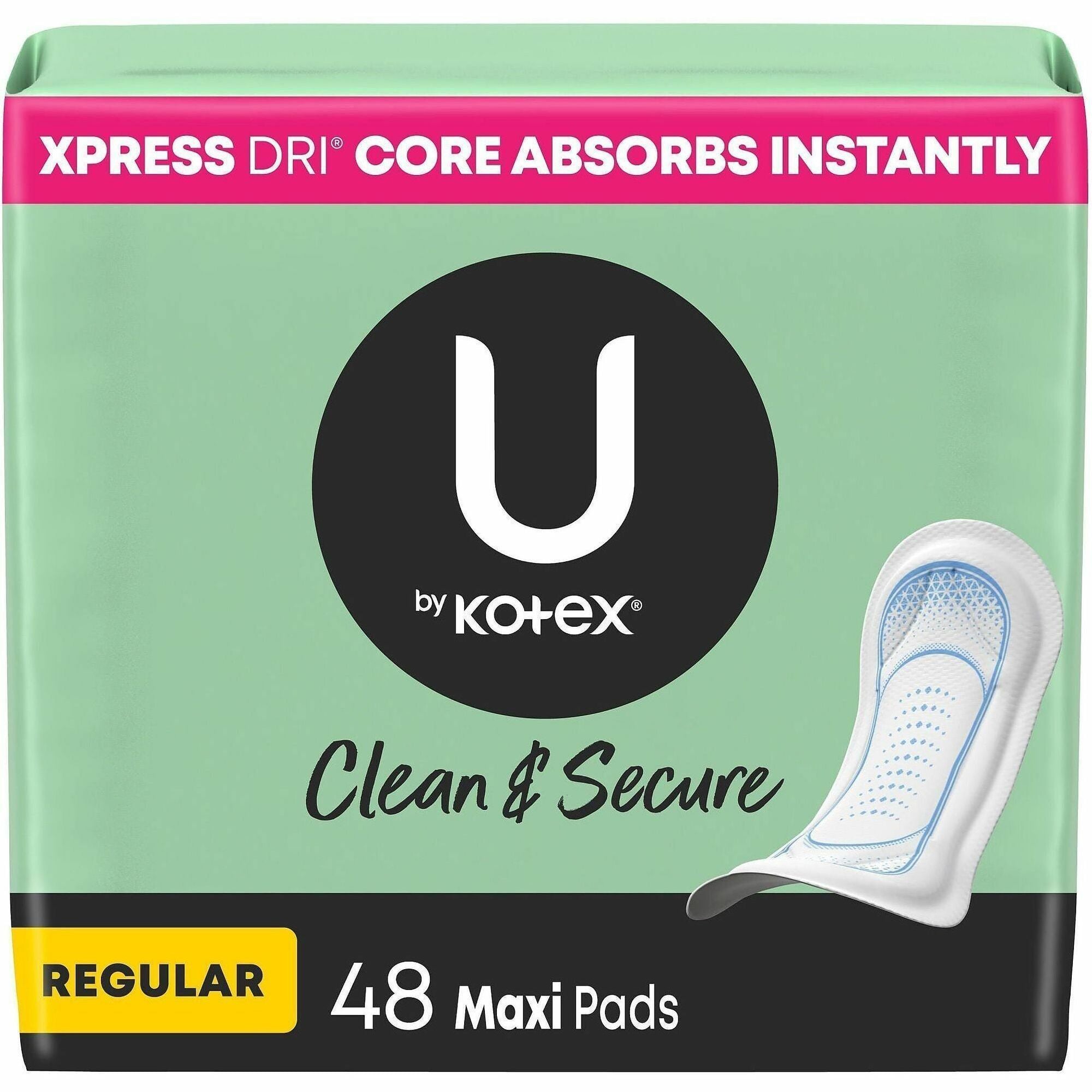 Maxi - Regular Absorbency, Anti-leak, Chlorine-free, Fragrance-free, Hypoallergenic, Pesticide-free, Latex-free - 48 / Pack