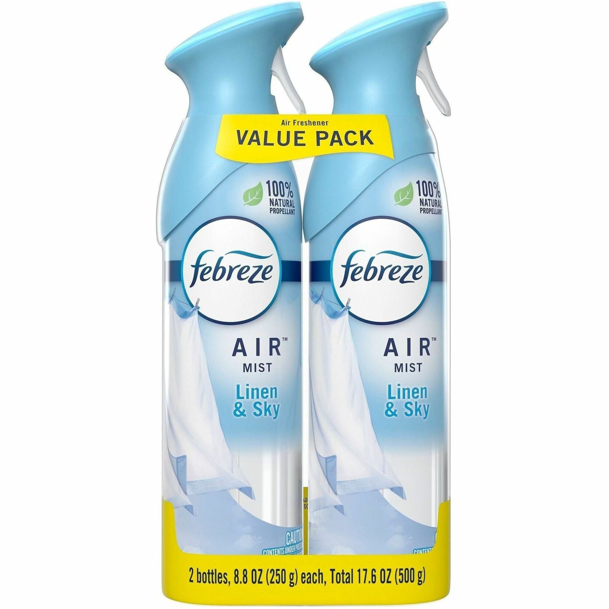 Febreze Air Effects Air Freshener Spray, Linen & Sky Scent, Odor Neutralizer, 8.8 fl oz, 2 Pack