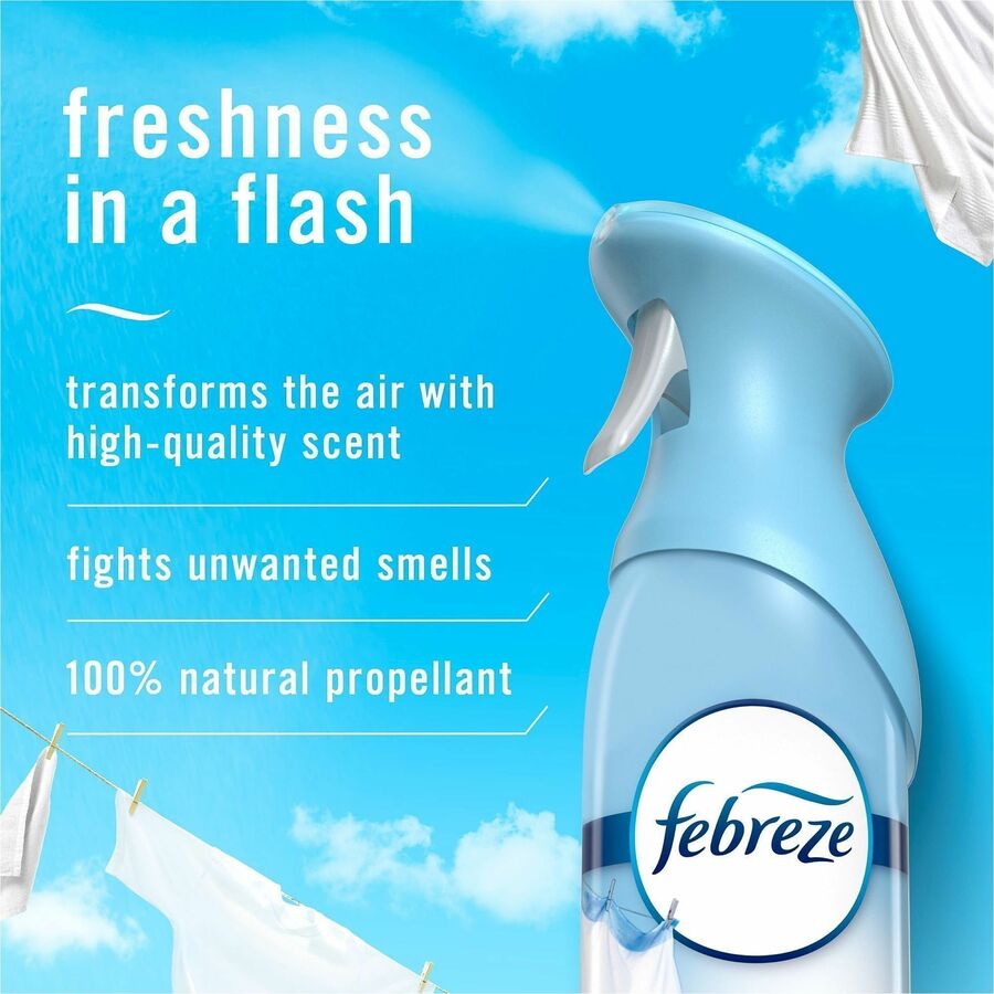 Febreze Air Effects Air Freshener Spray, Linen & Sky Scent, Odor Neutralizer, 8.8 fl oz, 2 Pack