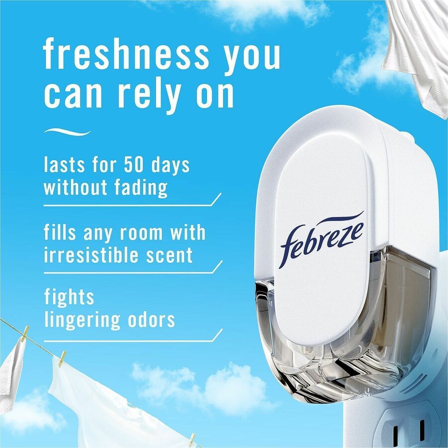 Febreze FadeDefy PLUG Air Freshener Refill, 2.63 oz, Mountain/Ocean/Rainforest Scents, 50 Day Odor Neutralizer, 3 Pack