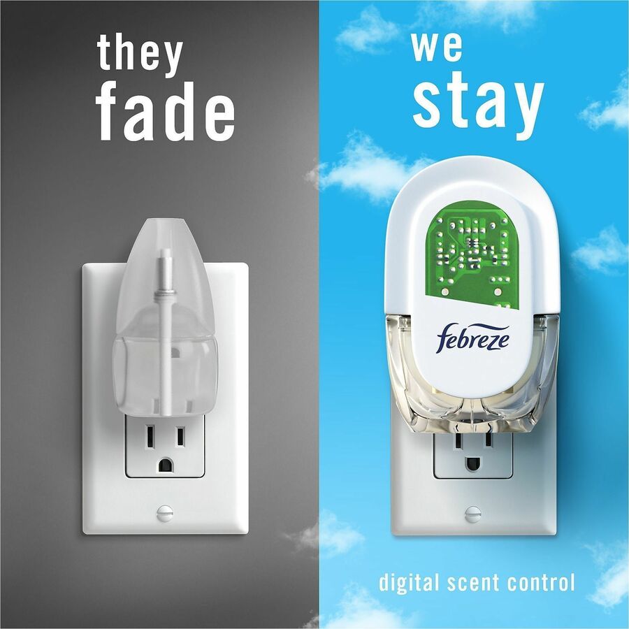 Febreze FadeDefy PLUG Air Freshener Refill, 2.63 oz, Mountain/Ocean/Rainforest Scents, 50 Day Odor Neutralizer, 3 Pack