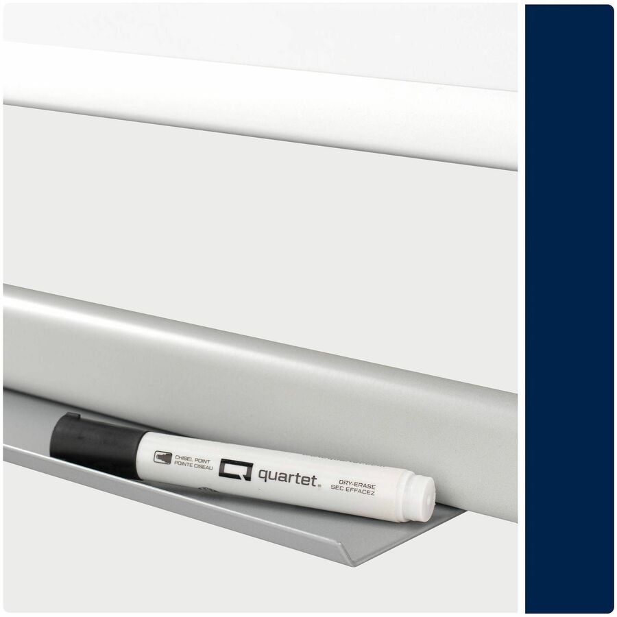 48" (4 ft) Width x 36" (3 ft) Height - White Surface - Silver Frame - Magnetic - Stain Resistant, Ghost Resistant, Rotate, Handle, Wheels - 1 Each